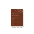 Rust wedding program