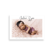 Simple Horizontal birth announcement