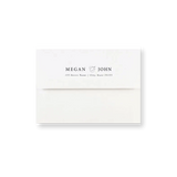 Simplistic White wedding envelope