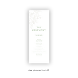 Spring Pink wedding program