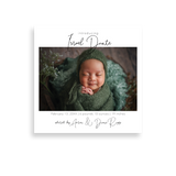 Square Introducing birth announcement