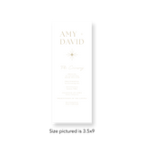Sun and Moon wedding program