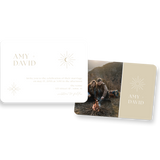 Sun and Moon invitation rounded