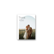 Tan Arch Wedding Thank You Card