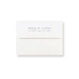 Tan Arch wedding envelope