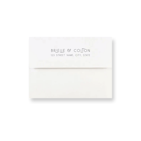 Tan Arch wedding envelope