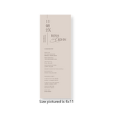 Terra Cotta wedding program