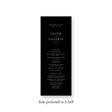Timeless Black wedding program