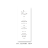 Timeless White wedding program