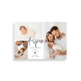 Timeless birth announcement