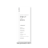 Vertical Line wedding program