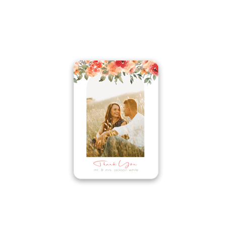 Watercolor Wedding Thank You Card
