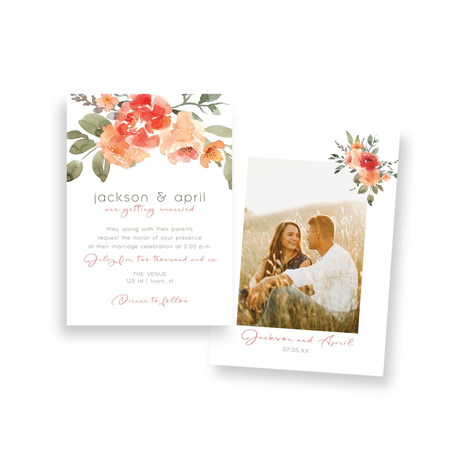 Watercolor invitation