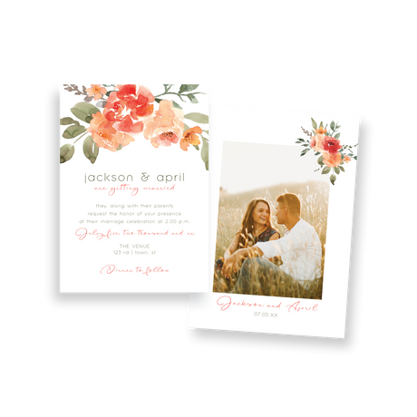 Watercolor invitation