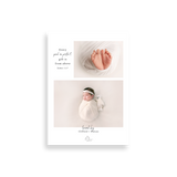 Welcoming birth announcement