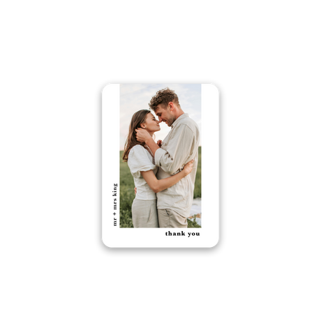 Where It All Began Wedding Thank You Card rounded