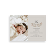Wildflower birth announcement
