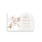 Wildflower baby shower invitation rounded corners