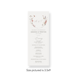 Wildflowers Photo wedding program