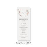 Wildflowers Photo wedding program