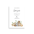 Woodland Creatures birth announcement