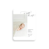 Worth The Wait birth announcement rounded corners