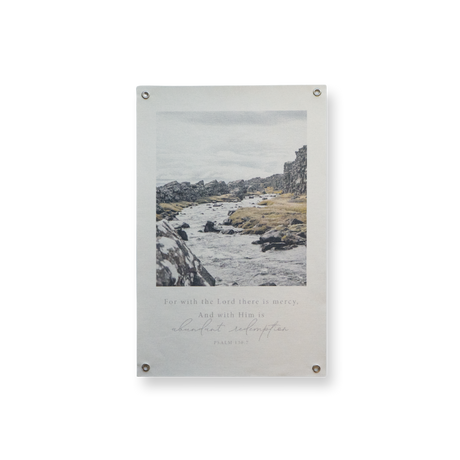 Abundant Redemption 11x17 print, rocky river landscape