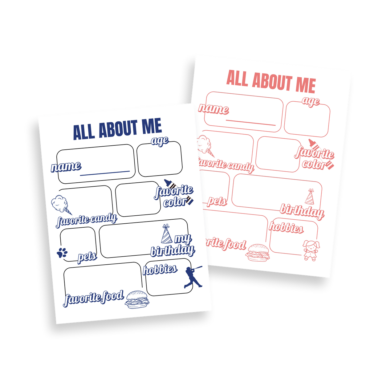 All About Me | FREE Kid's Printable