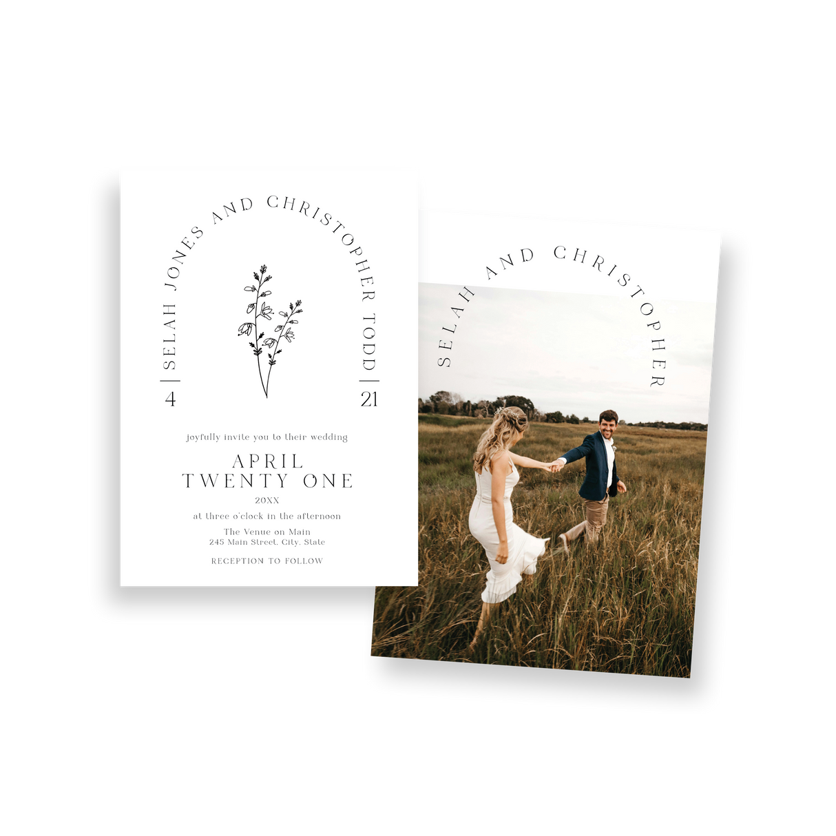 angele arched invitation