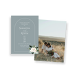 arched sage invitation