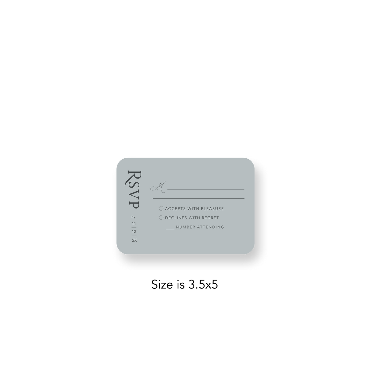 Arched Sage RSVP rounded