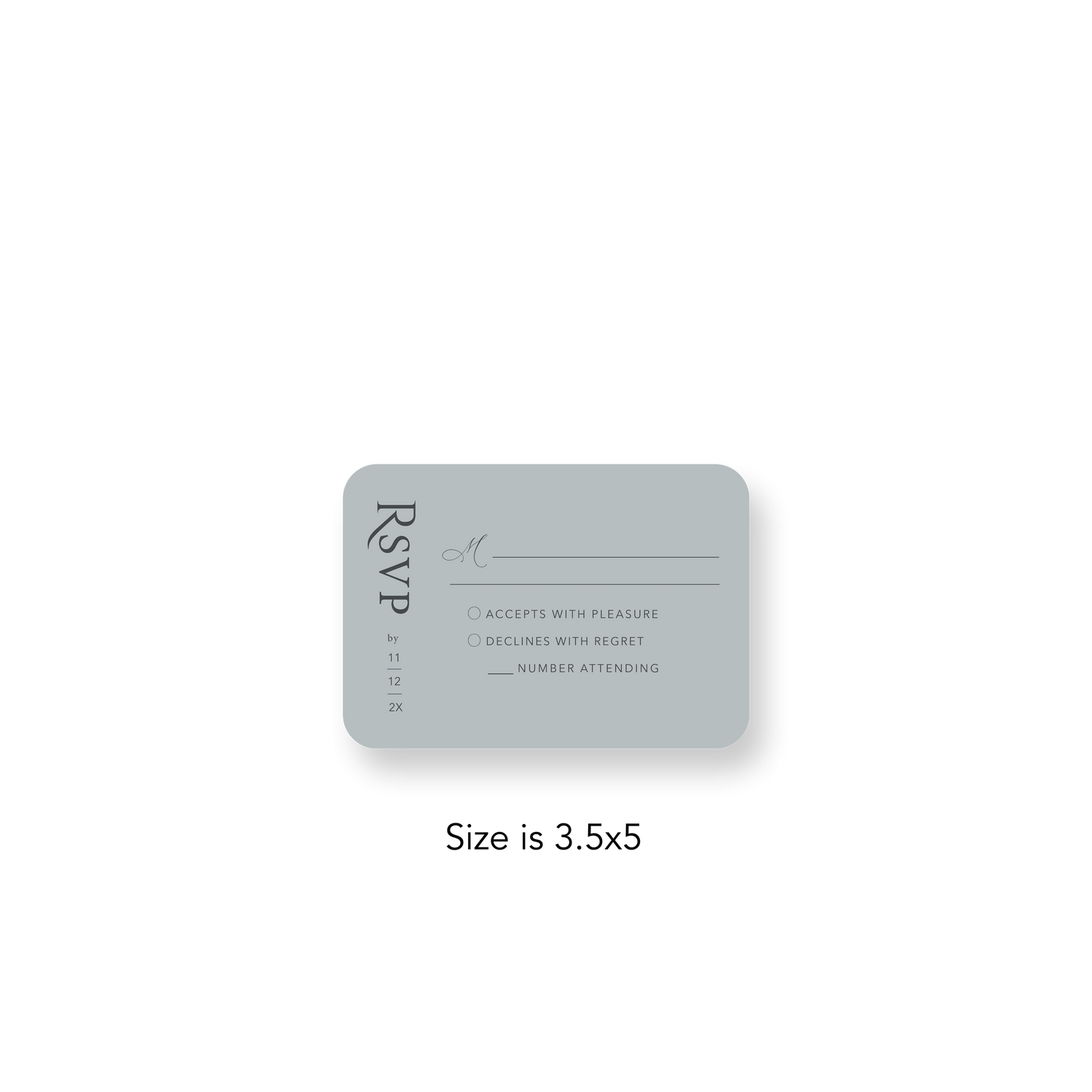 Arched Sage RSVP rounded