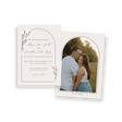 arched wildflower invitation