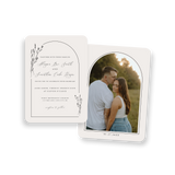 arched wildflower invitation rounded
