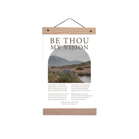 Be Thou My Vision 11x17 hymn print, arched mountain landscape