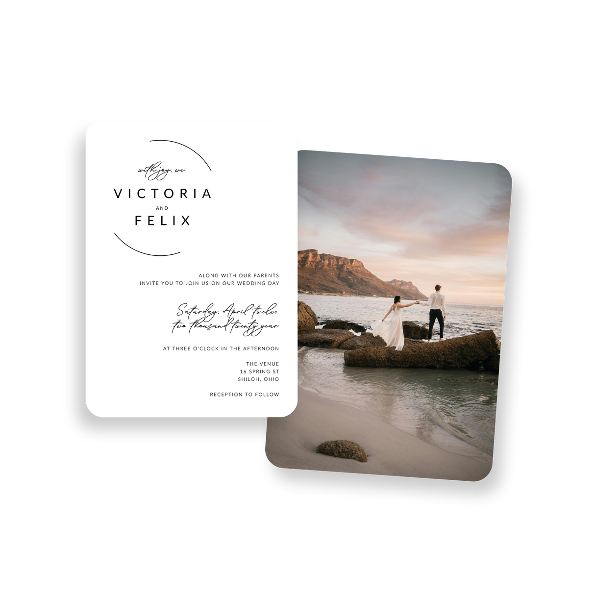 circle sketch invitation rounded