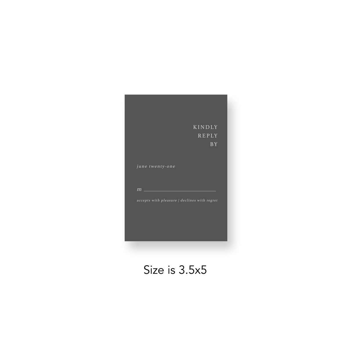 Classic Grey RSVP