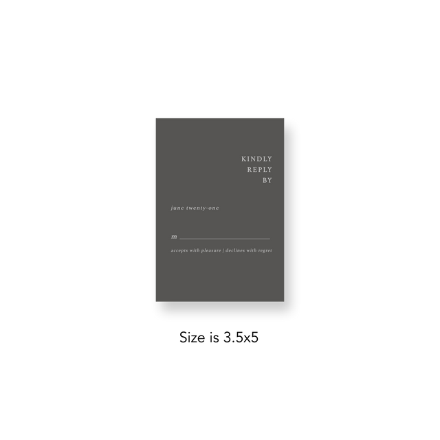 Classic Grey RSVP