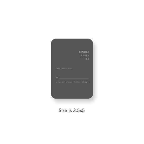 Classic Grey RSVP rounded
