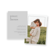 classic grey invitation