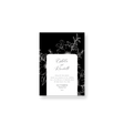 classy black floral invitation