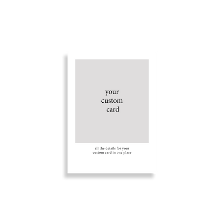 Custom Card