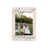 Elegant Happy Holidays Card - rounded corners