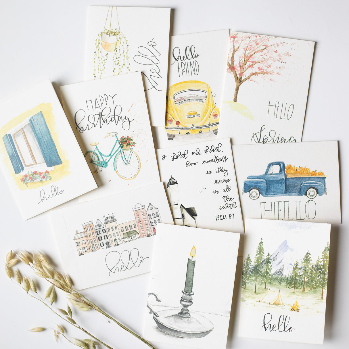 Pack of Watercolor Cards