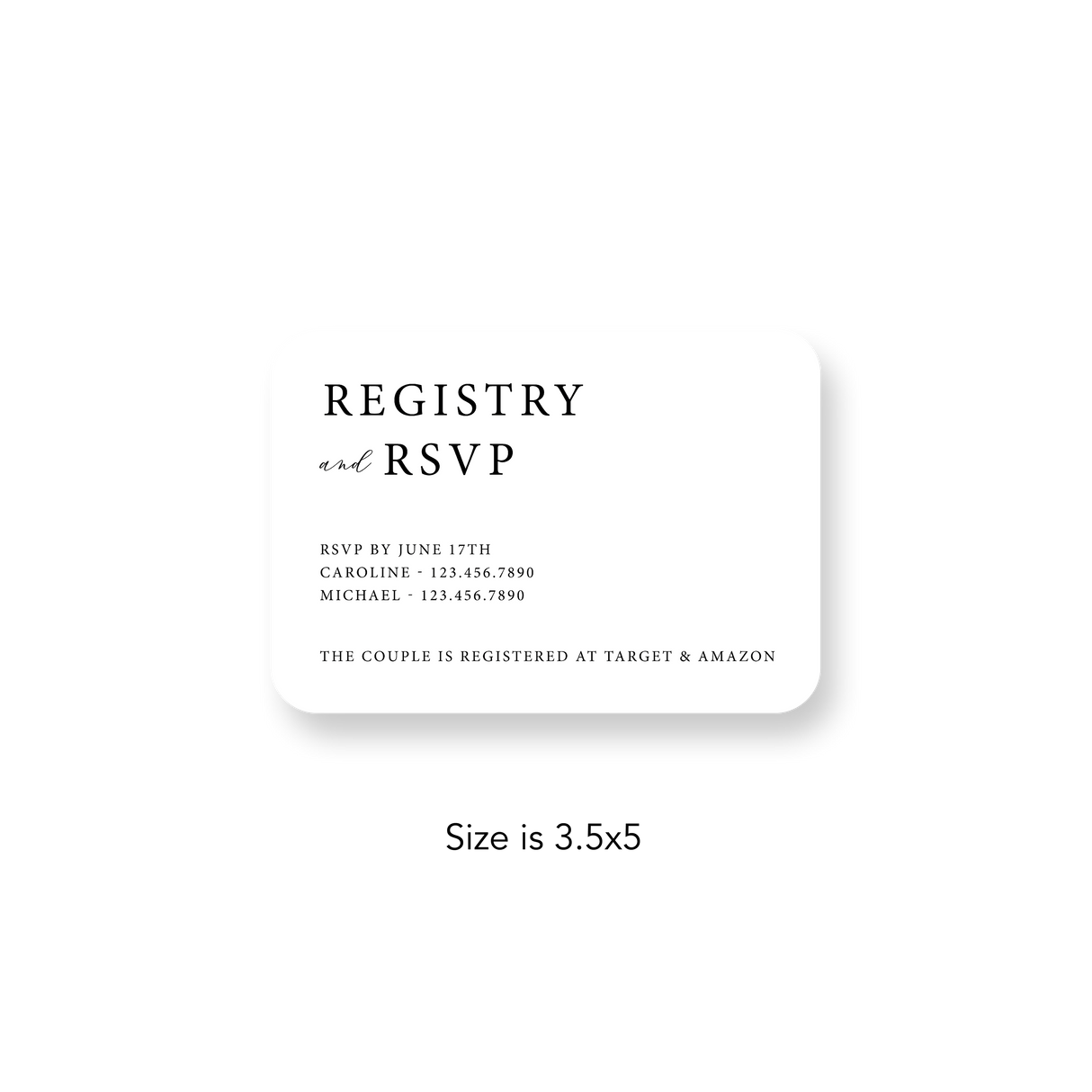 Faded Photo RSVP rounded