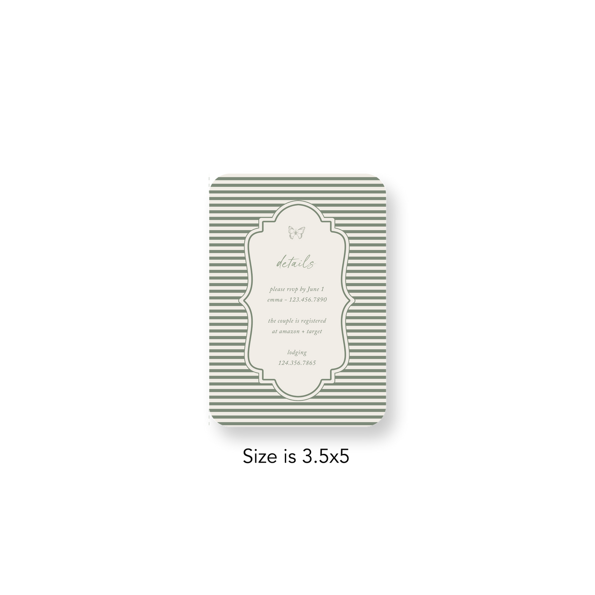 French Garden RSVP rounded