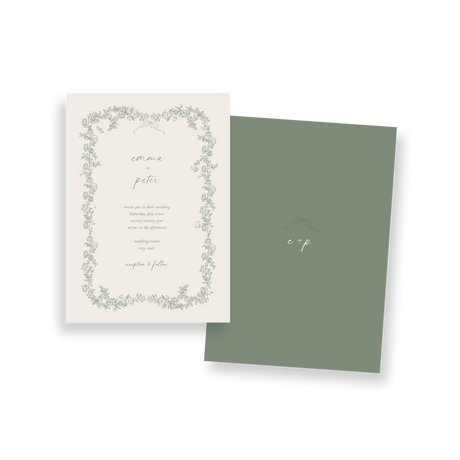 french garden invitation