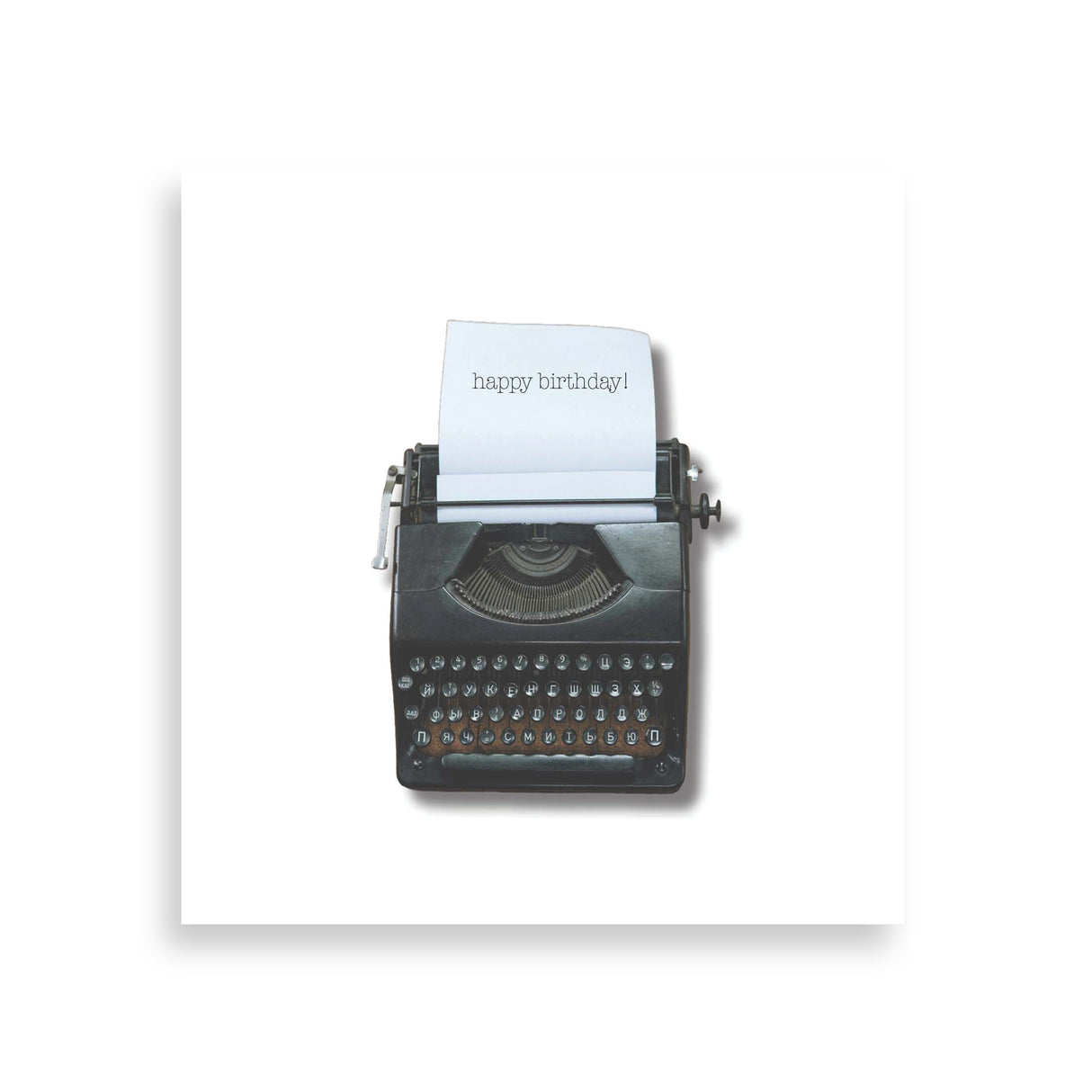 Typewriter Happy Birthday