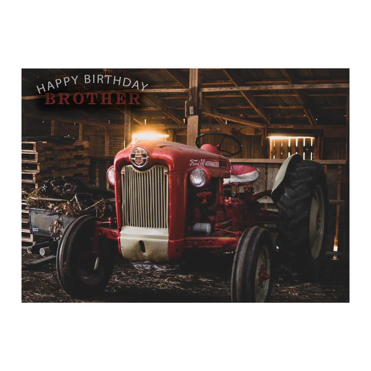 Happy Birthday Brother (vintage tractor) 5x7