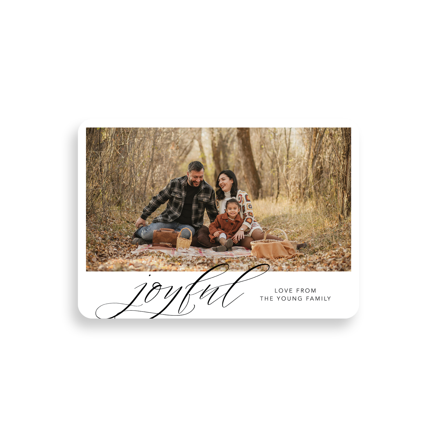 joyful christmas card